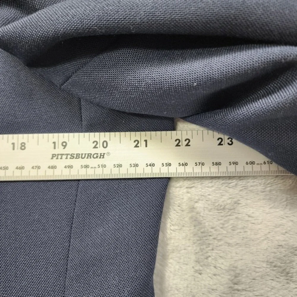 Vintage Stafford Blazer Mens 43R‎ Blue Hopsack Gold Button Sport Coat Jacket